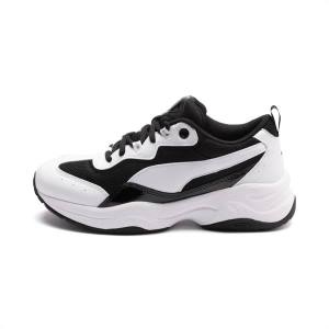 Puma Cilia Patent Women's Sneakers Black / White / Silver | PM648TMB